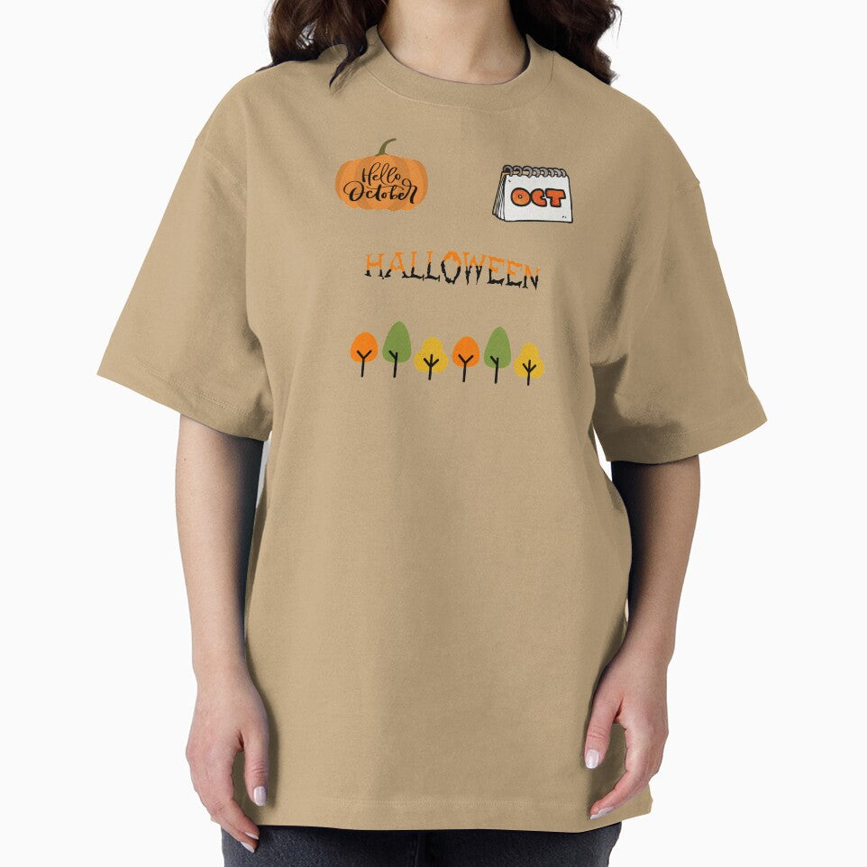 Spooky season - cute October fall vibes design by Theleochick