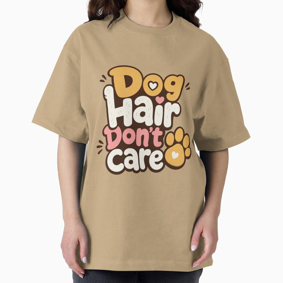 Dog Hair Don't Care Golden Retriever Dog Dad Funny T-Shirt by Ashley critters