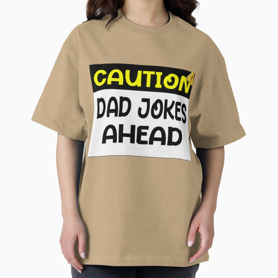 Caution Dad Jokes Ahead T-shirt 2023 by Younes.Art