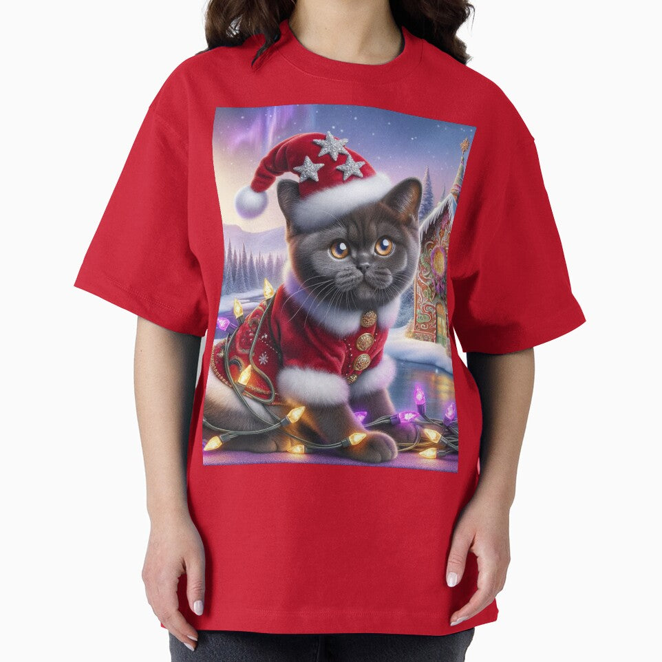 Christmas Bombay Cat In A Winter Wonderland by ZenEverAI
