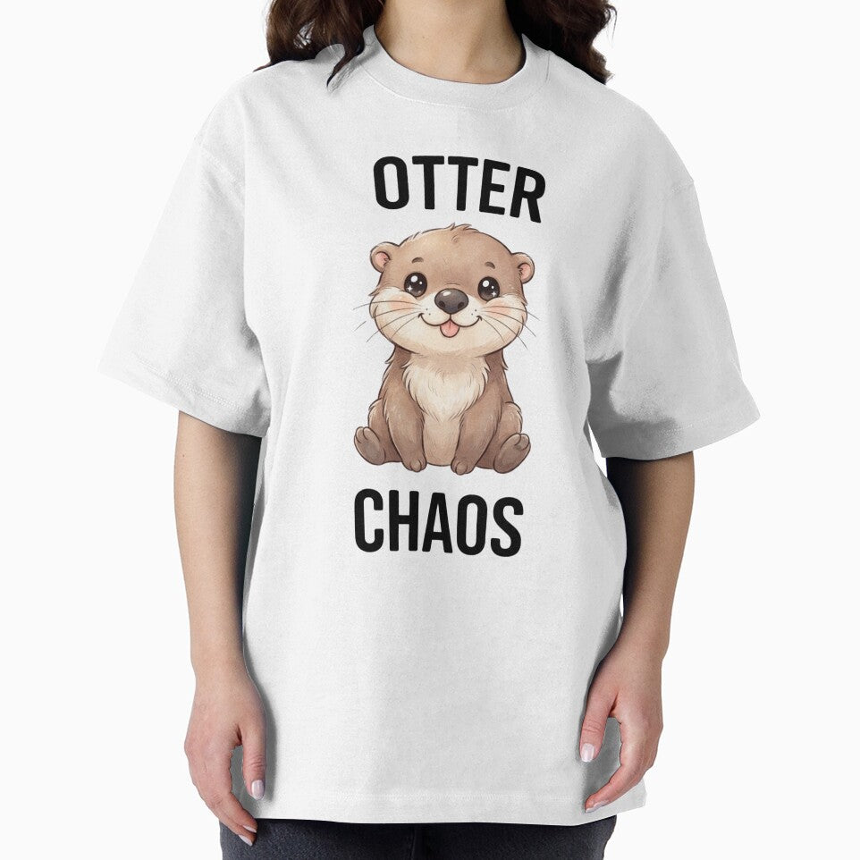 Cute Otter Chaos Kawaii Cartoon Animal by Shopex10