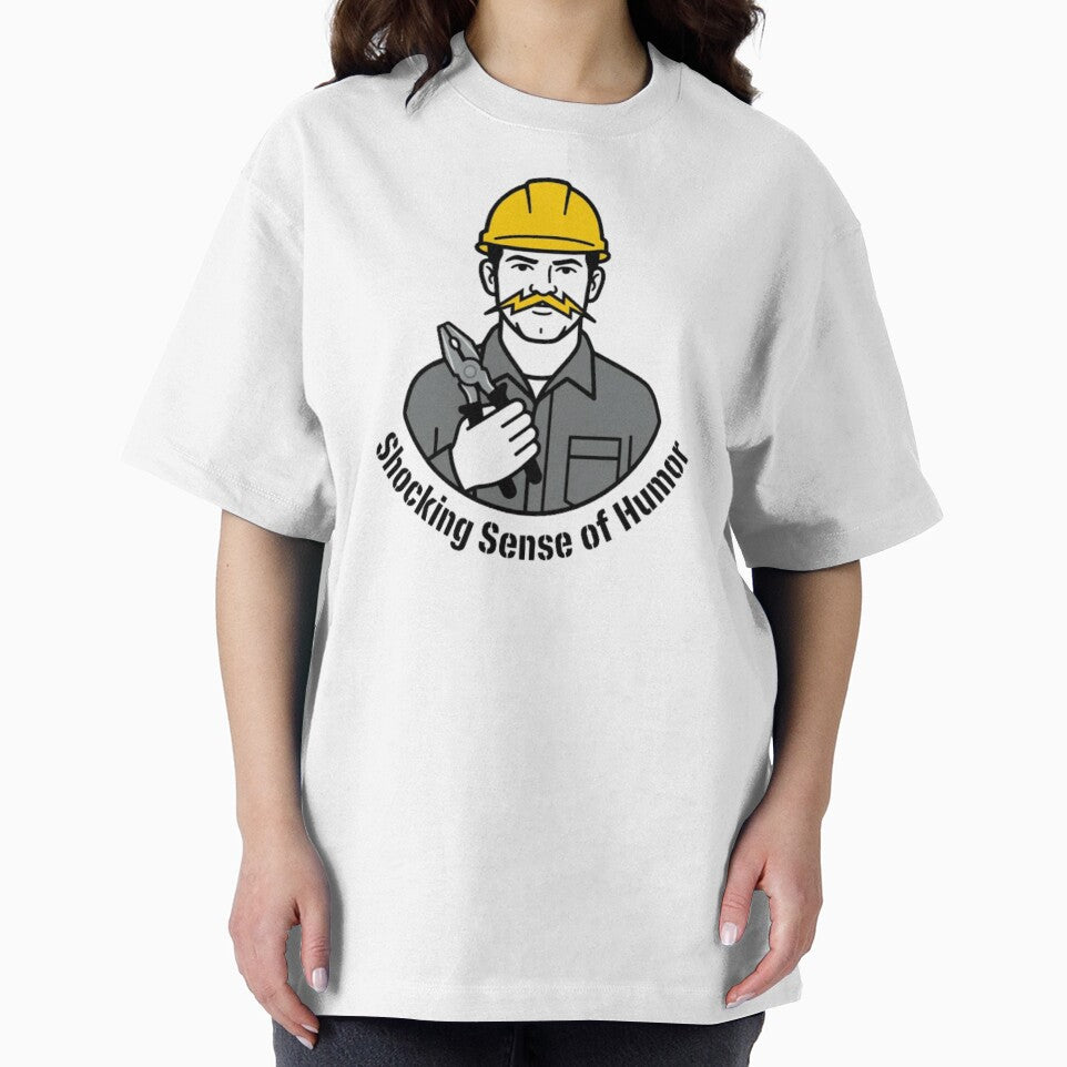 Funny Electrician Lightning Bolt Mustache Trade Design by NeonNerd Studio