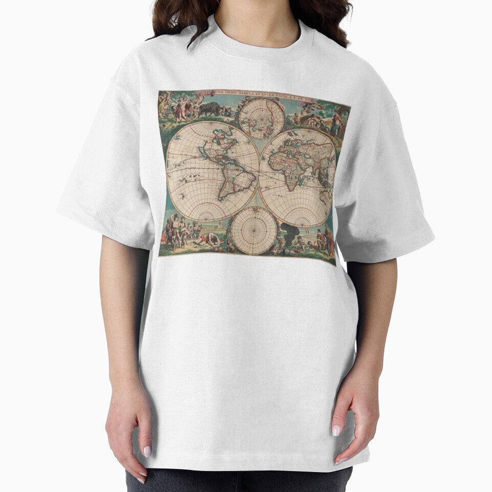 An Old Map of the World // 1670 Amsterdam by Gothicrelics