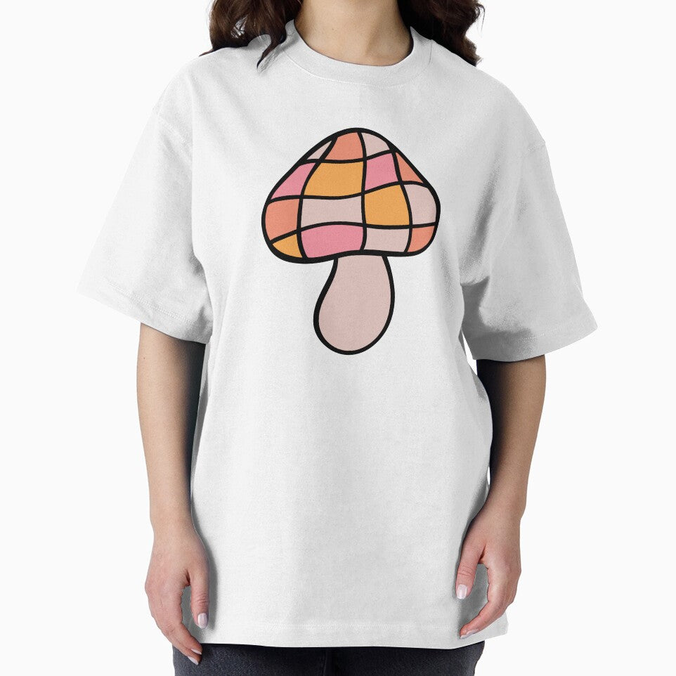 Disco Mushroom Groovy Pink by Magnolia Valley Art