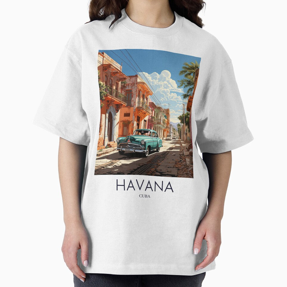 A Pop Art Travel Print of Havana - Cuba by StudioRedKoala
