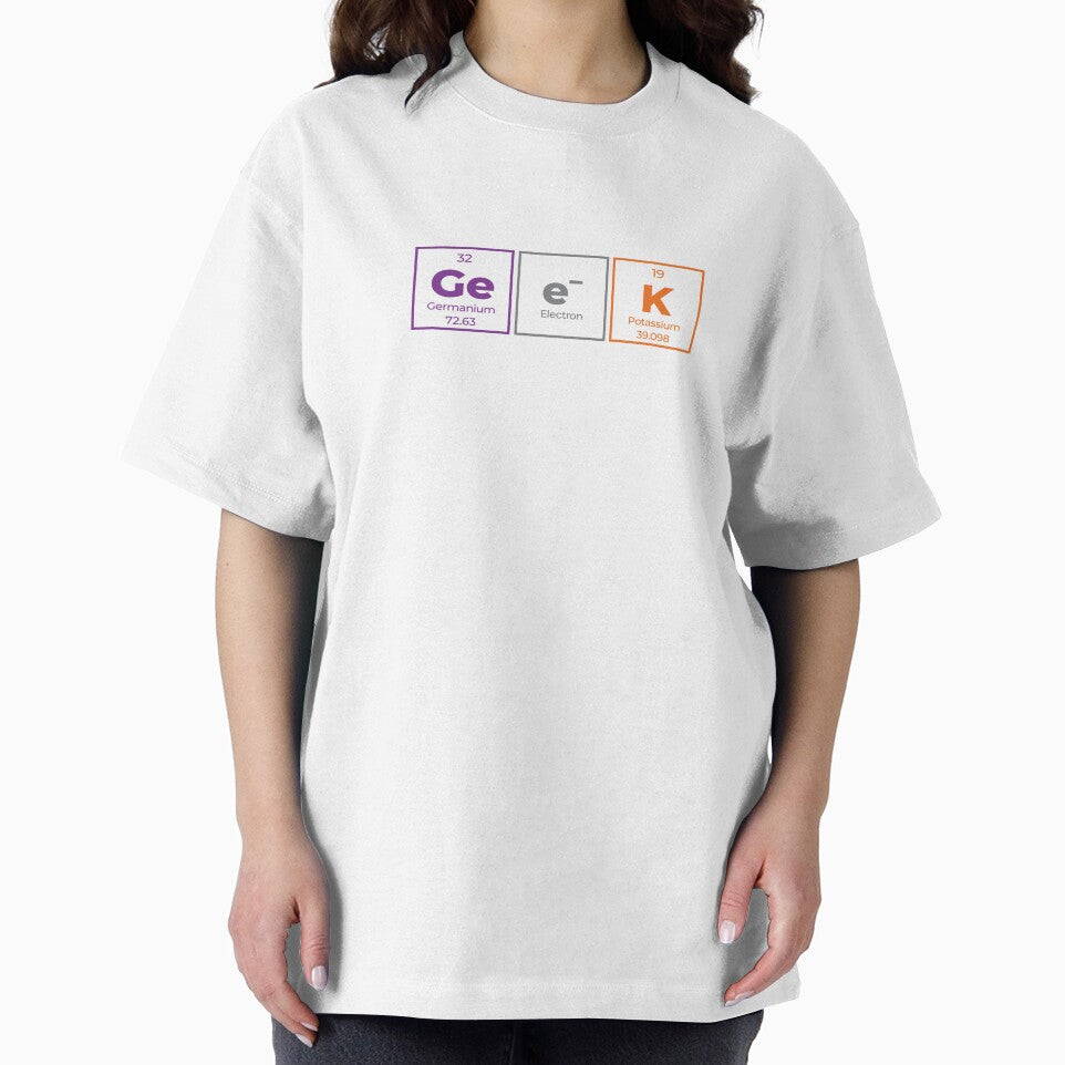 Geek Periodic Table Outline Horizontal Design – Minimalist Funny Science Gift for Geeks by Rodney's Marketplace