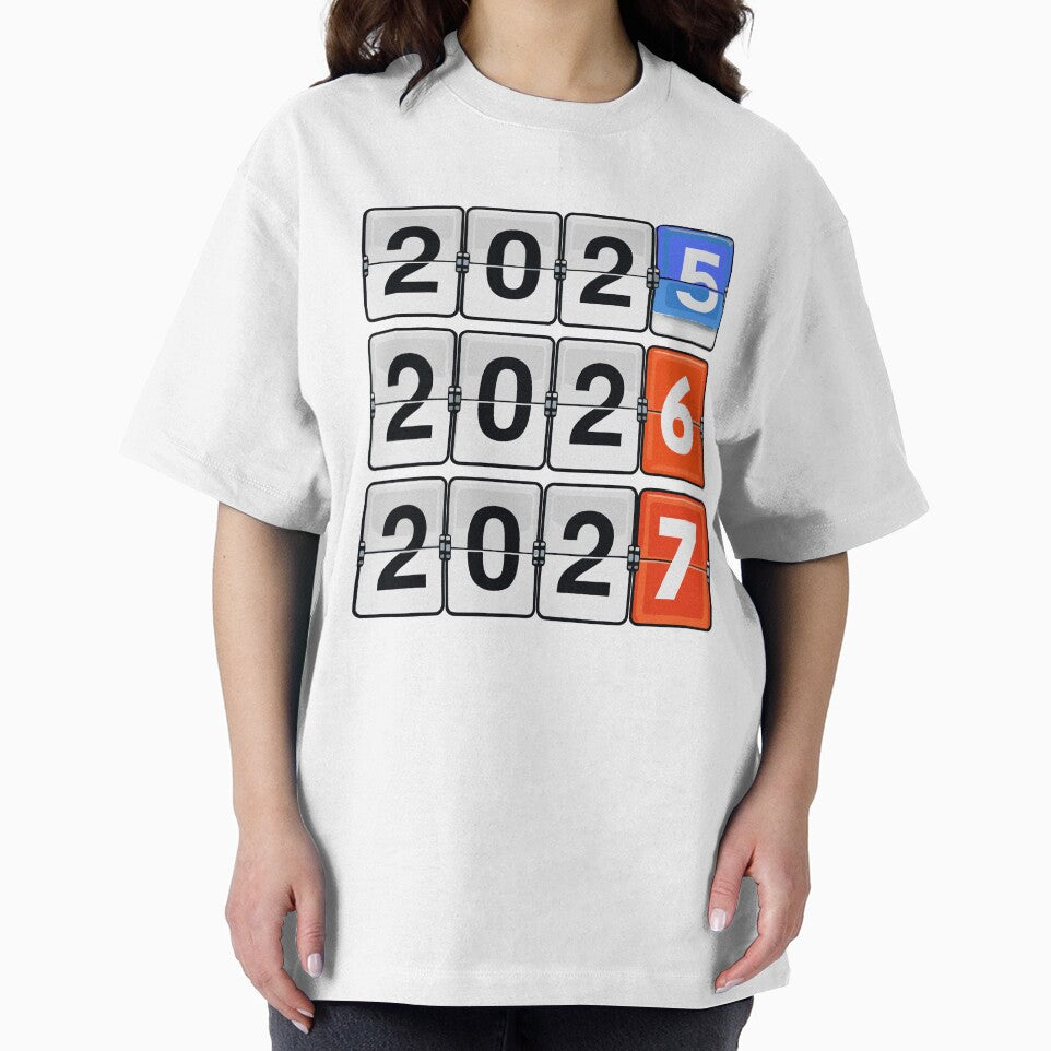 Retro Flip Clock Calendar - 2025 to 2027 Countdown by artistastshirt