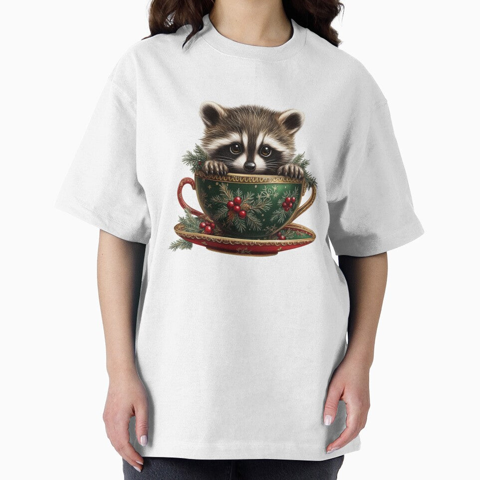 Cute Raccoon in Cup by NicolasGlowArt