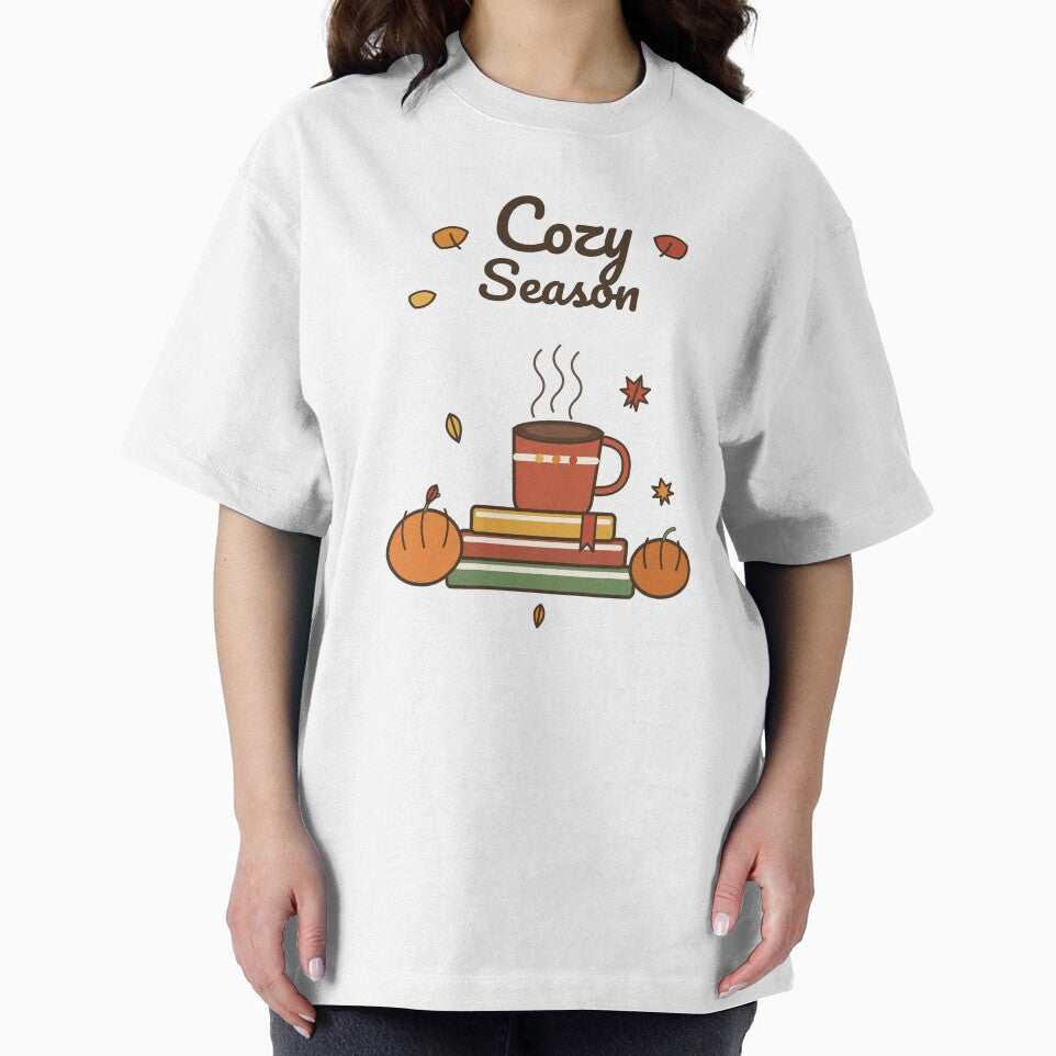 Cozy Season Coffee, Books & Pumpkins Fall Autumn Art by BareSleeves