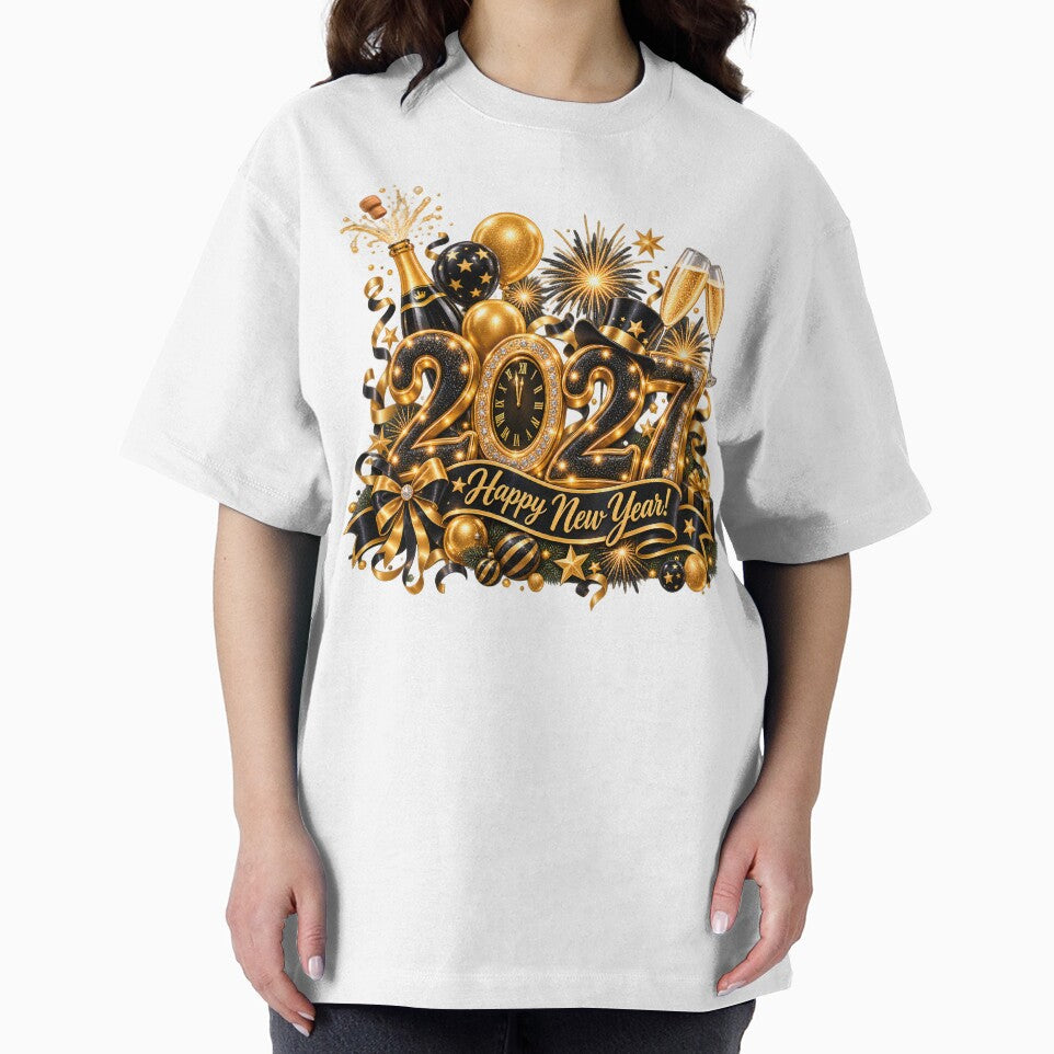 Luxury Black & Gold Happy New Year 2027 by TinyWeird