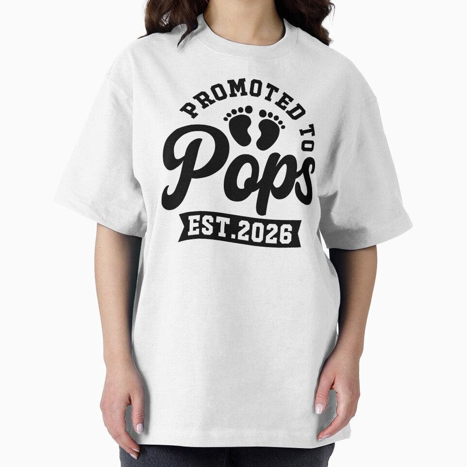 Promoted To Pops est. 2026 Soon To Be Pops 2026 Expecting Father Announcement by gunaone-design