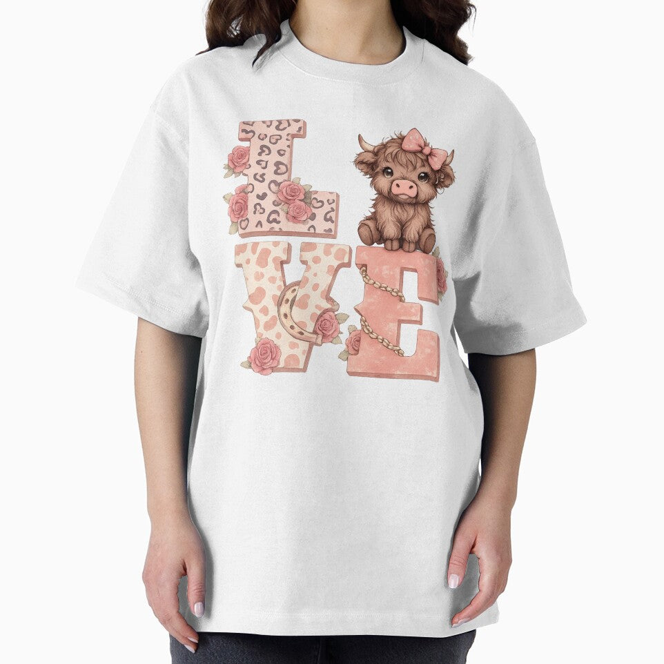 Valentines Highland Cow Love Western Style Gift by Masaw