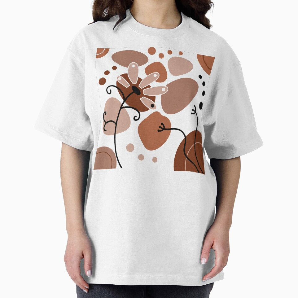 Chocolate Brown Whimsical Boho Design by Sartoris Art