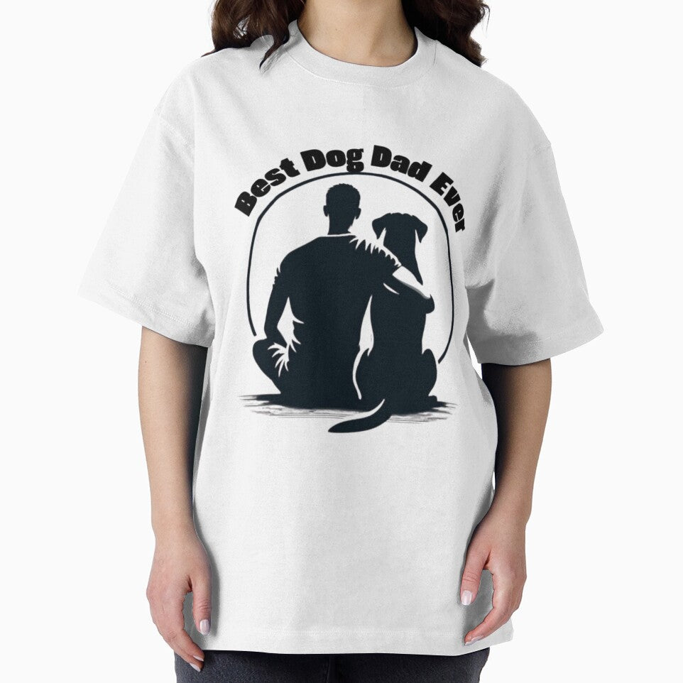 Dog Dad TShirt Best Dog Dad Ever Pet Lover Gift Silhouette Design by HopeAndHustle
