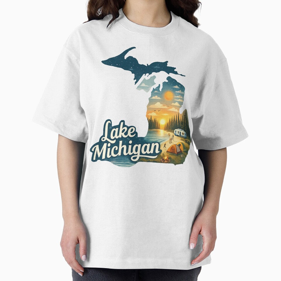 Lake Michigan Travel Art by maximinano100k