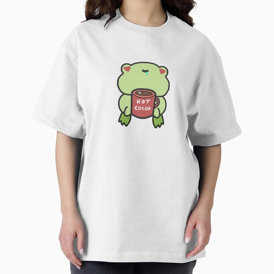 Frog Hot Cocoa Cozy Cute Handdrawn by patrick10reyes