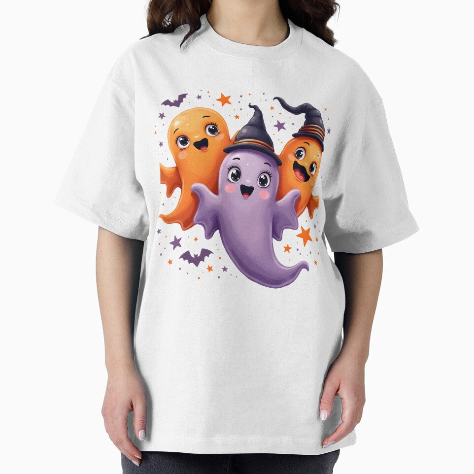 Retro Cartoon Halloween Funny Ghost by FunCartoonSpot