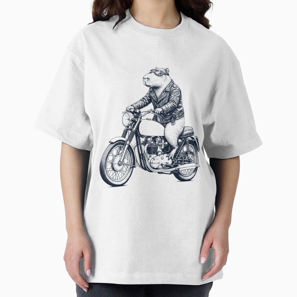 Funny Capybara Motorcycle Motorbike Animal Lover by dian-rody-crest