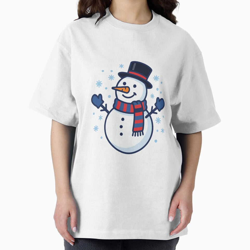 Cute Snowman with Top Hat Scarf by AIG - Andrei Ilie Graphics