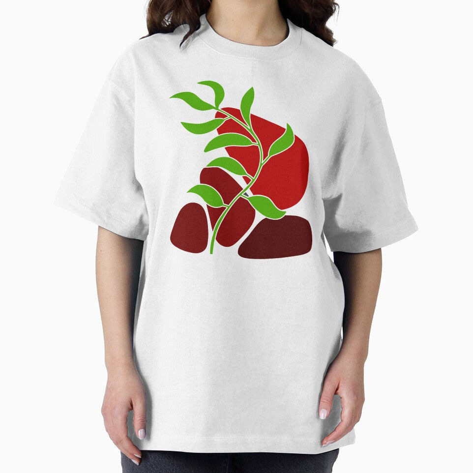 Whimsical Nature Red Boho by Sartoris Art