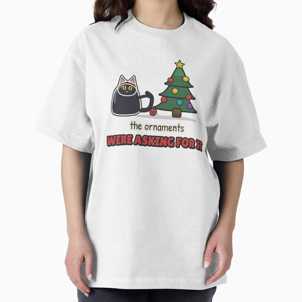 The Ornaments Were Asking for It - Christmas Cat by BooAndBloomCo