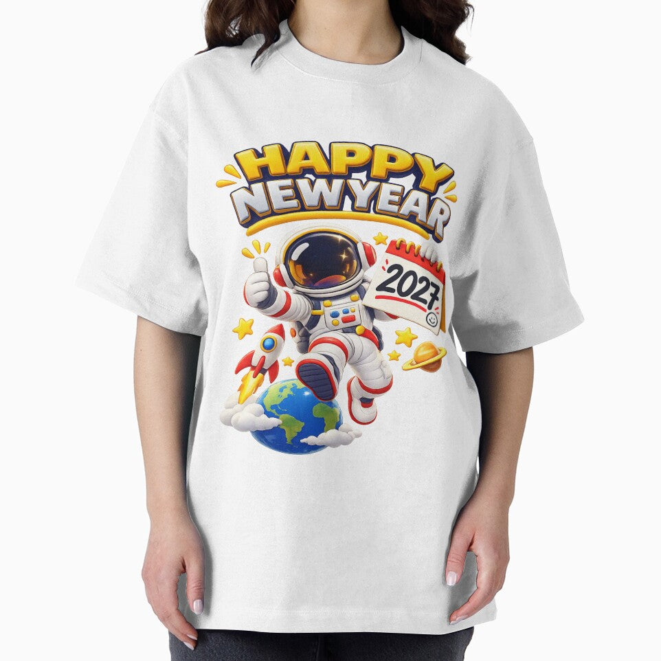 Happy New Year 2027 Astronaut by 4U---Store