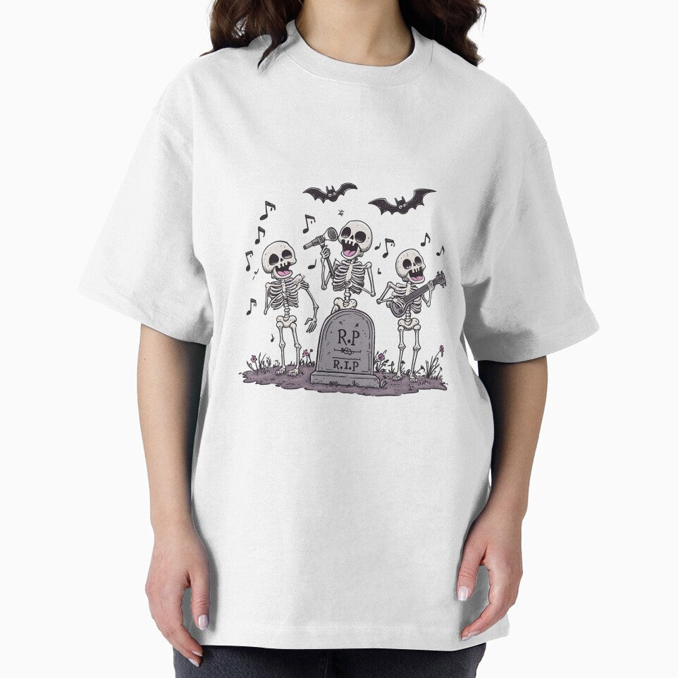 Dancing Skeletons in a Row by papertoni