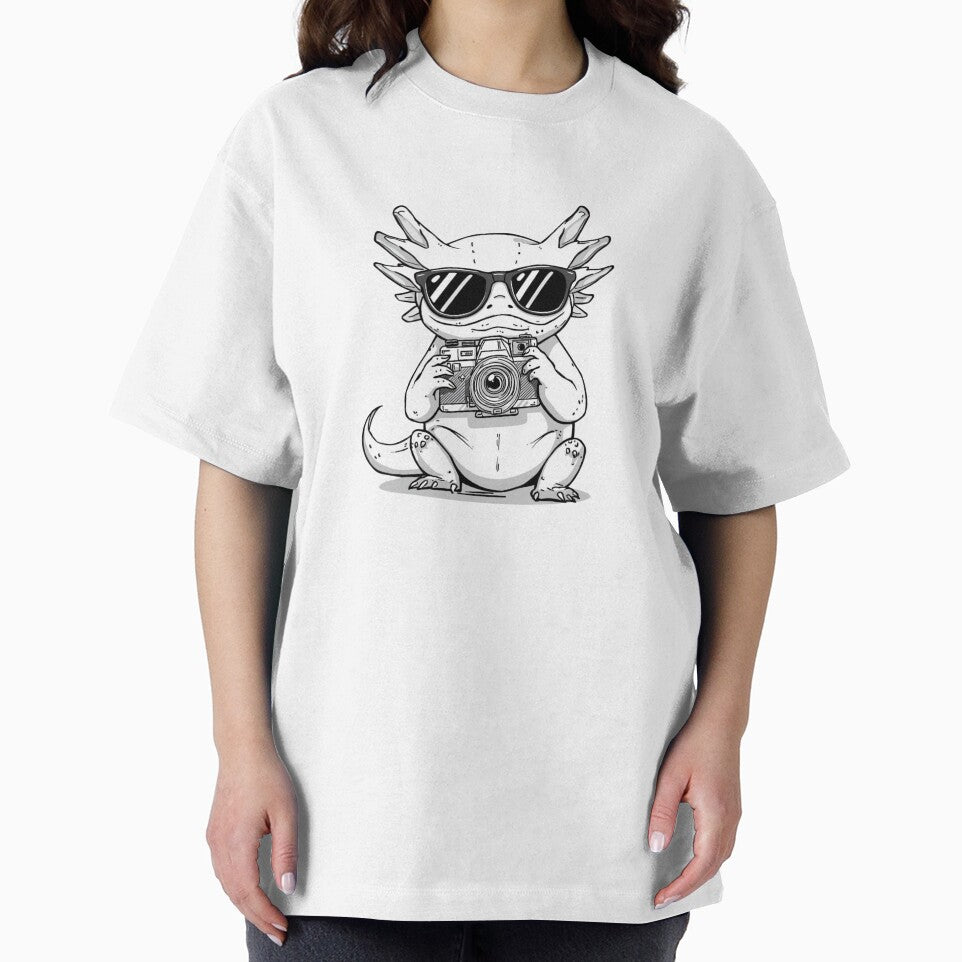 Axolotl photographer with sunglasses by ShadyLotl