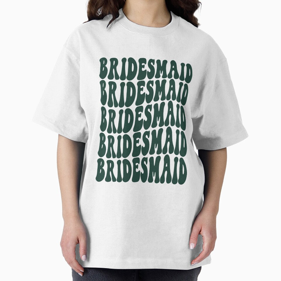 Bridesmaid Emerald Green Retro Graphic Bridal Party Gifts for Bachelorette Party by mysticblvd
