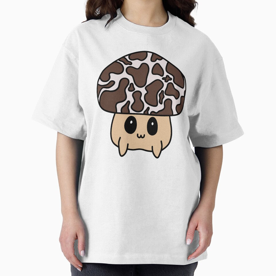Cute Mushroom with Brown Cow Hide Pattern by MrsCreative1