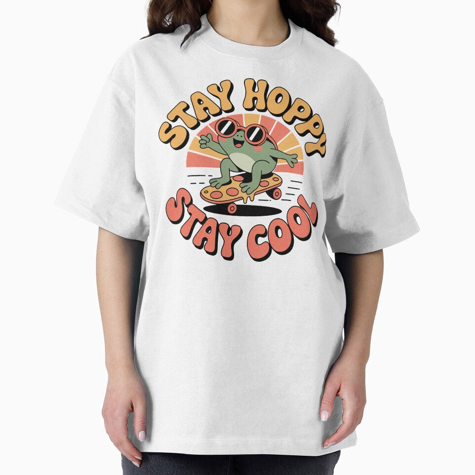 Copy of Kawaii Frog, Cute Kawaii Frog Riding On A Skateboarding Pizza Slice by graphic-genie
