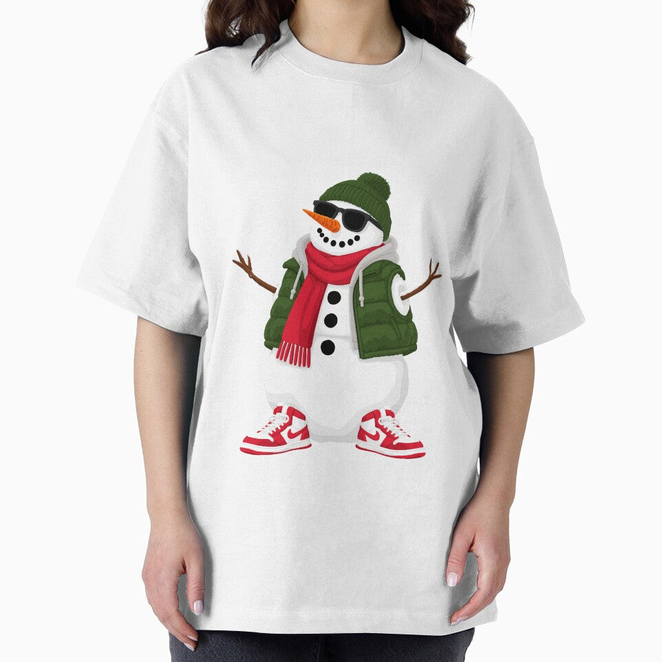 Cool Snowman in Sunglasses and Trainers Christmas Design by The Home Of Pink Peach