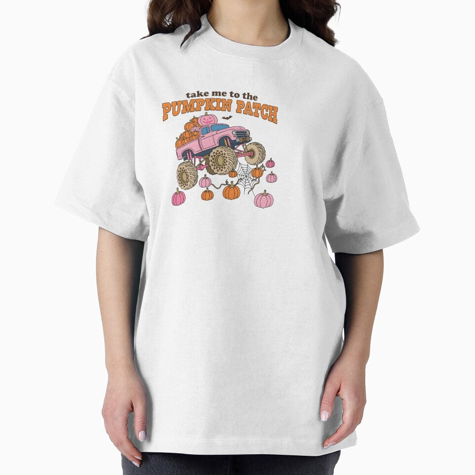 Pink Monster Truck Pumpkin Patch Girls Fall by KroghDs