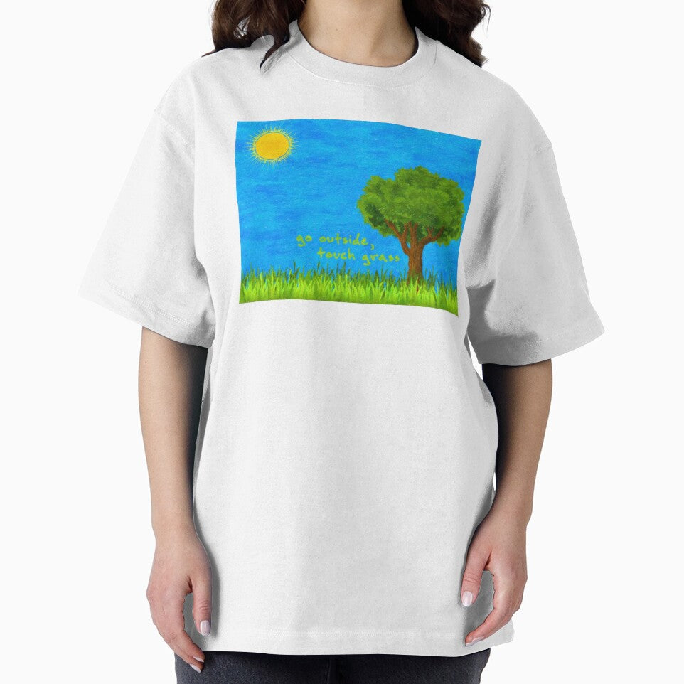 Go Outside, Touch Grass Cartoony Art by Zeph1