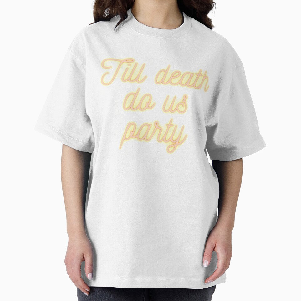 Till Death Do Us Party Bachelorette Party Halloween Hen Bach T-Shirt by ButtercupsSun