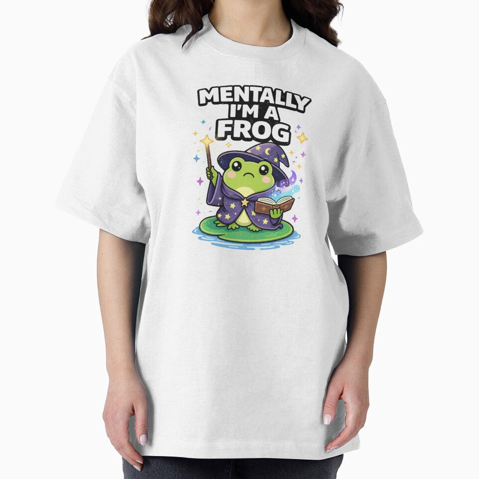 Mentally I'm a Frog – Wizard Frog Meme – Funny Frog Lover Gift by VibeOffline Studio