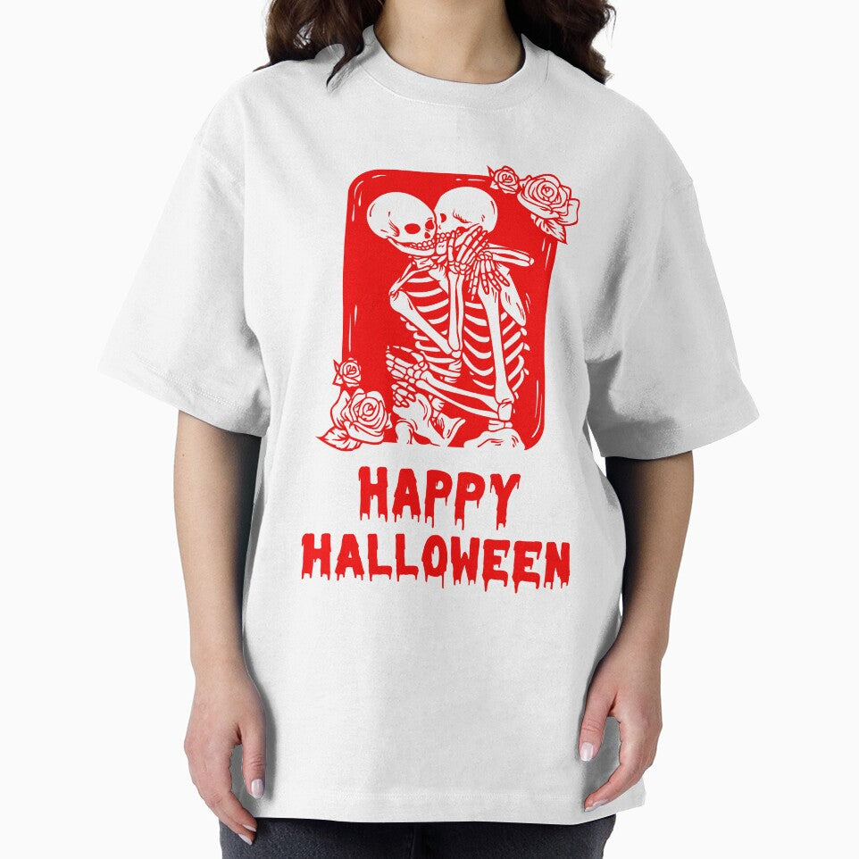 Happy Halloween Red Skeleton Love Design by WBP Mart