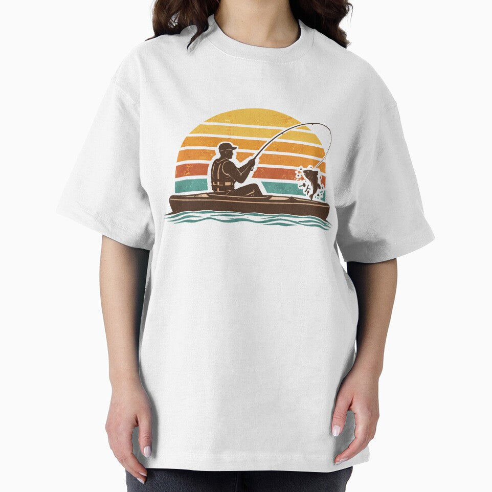 Kayak fishing shirt by SleepyLlamaClothes