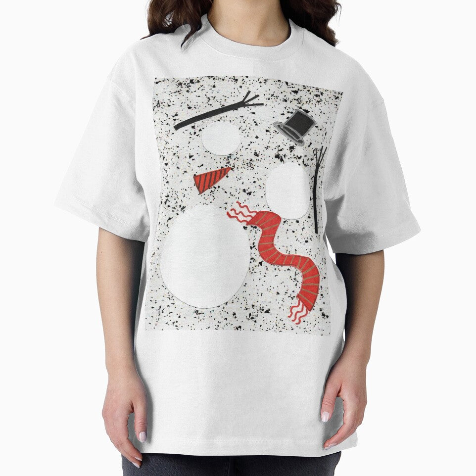 Snowman Accessories on Speckled Background by Kristy Carpenter