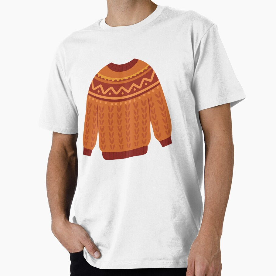 Orange Knit Sweater by BetweenForms