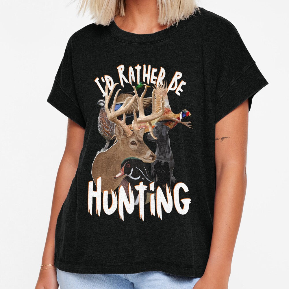 I'd Rather Be Hunting Wildlife Design for Duck and Deer Hunters by LifeCrush