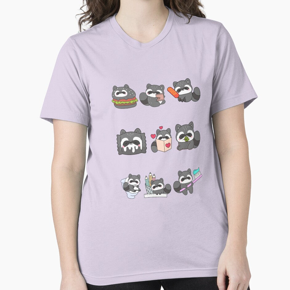 Cute Kawaii Raccoon Bundle by creativerooney