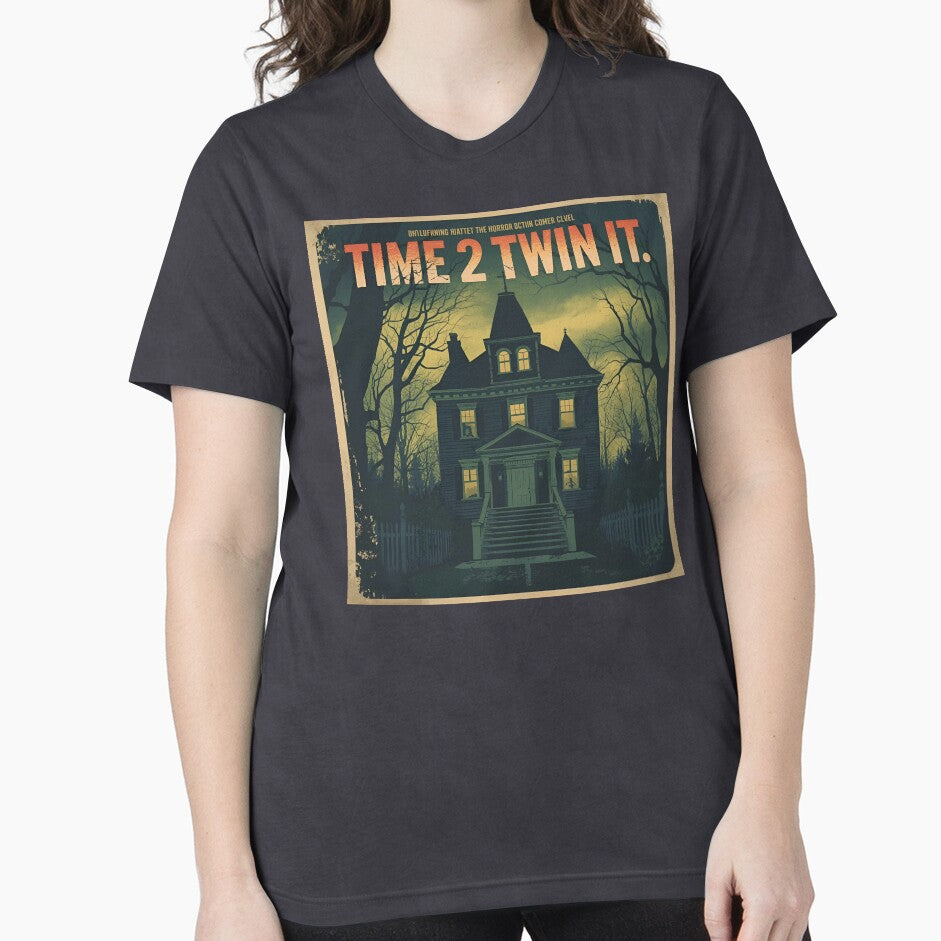 Time2twinitit Horror Shirt Retro DIY Halloween Poster Tee Scary Craft Fan by LAVegasVibes