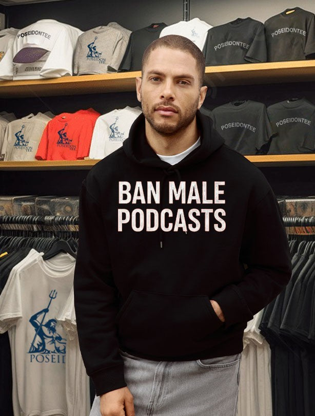 Stephanie Yeboah Ban Male Podcasts T-shirt