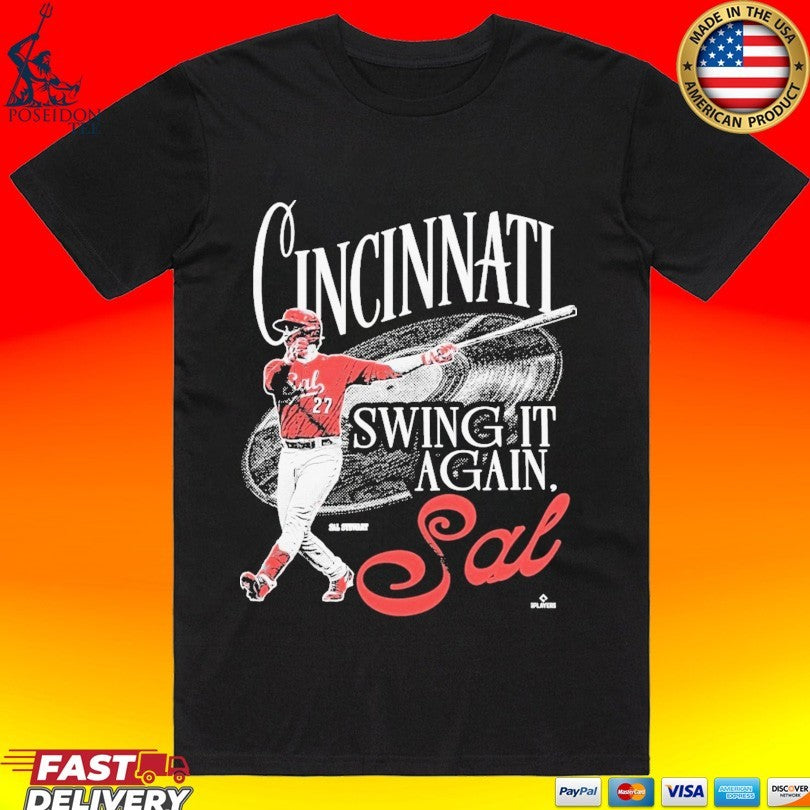 Swing It Again, Sal Cincinnati Reds Mlb Sal Stewart T-shirt