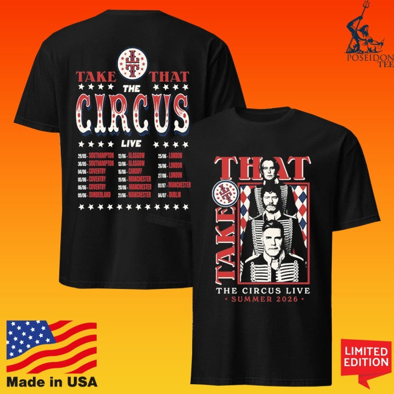 Take That The Circus Live Summer Photo Dates 2026 T-shirt