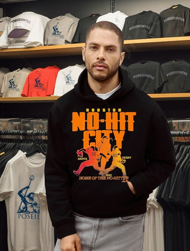 Tatsuya Imai, Steven Okert, & Alimber Santa Houston No-no City Home Of The No Hitter T-shirt