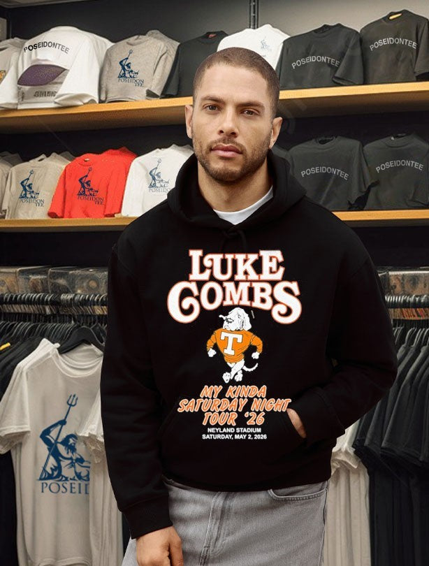 Tennessee Volunteers X Luke Combs My Kinda Saturday Night Tour Neyland Stadium Knoxville Tn May 2 2026 T-shirt