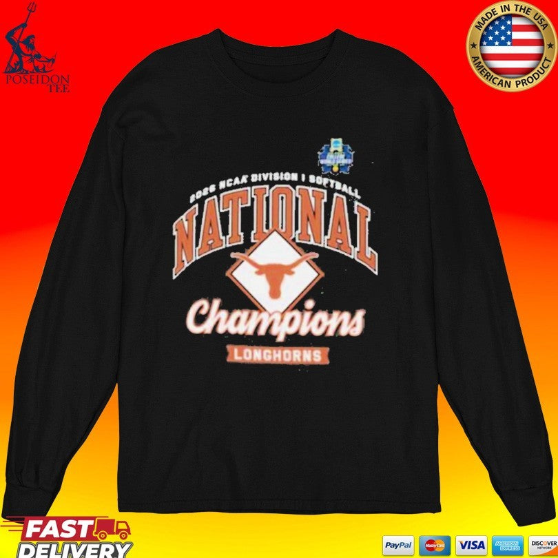 Texas Longhorns 2026 Ncaa Softball Women’s College World Series National Champions Locker Room T-shirt