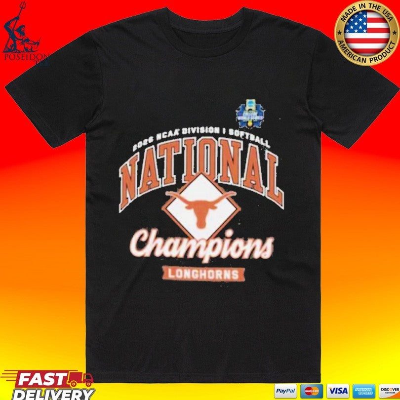 Texas Longhorns 2026 Ncaa Softball Women’s College World Series National Champions Locker Room T-shirt